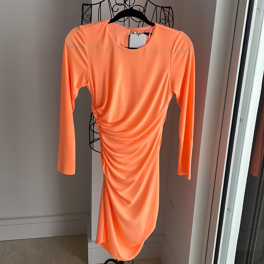 NEW ZARA NEW GATHERED DRESS